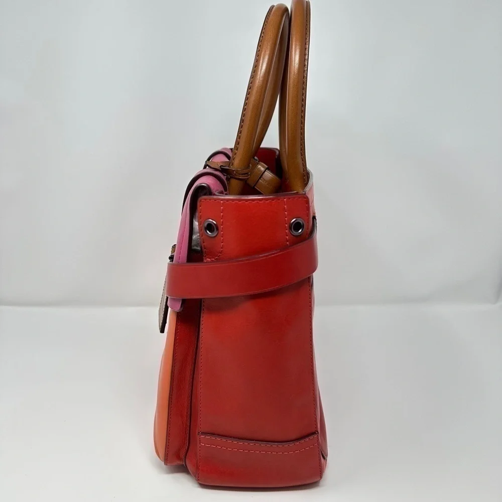 REED Krakoff Boxer Tote Multi Color Leather Tote